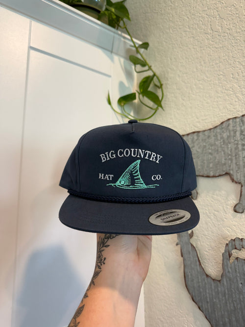 Big Country Hat Co. Navy Blue and Teal Hat
