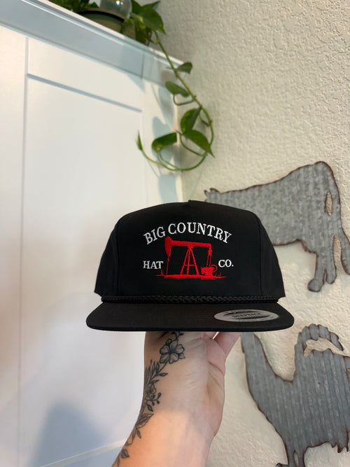 Big Country Hat Co. Black and Red Hat